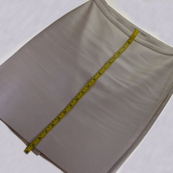 Miu Miu Italy Leather Skirt - Picture 3 of 5